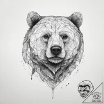 Tattoo sketch geometric bear, tattoo line art… – tattoo sketch (№1758523069_0, 22.09.2025 06:37) — tattoovalue.net