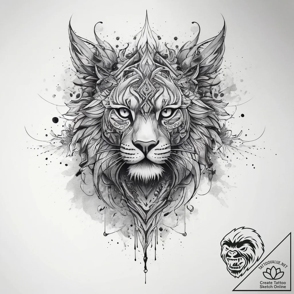 Tattoo sketch fantasy, tattoo line art, black... - tattoo sketch (№1758523651_0, 22.09.2025 06:47) — tattoovalue.net