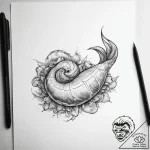 Tattoo sketch geoduck – tattoo sketch (№1758524428_0, 22.09.2025 07:00) — tattoovalue.net