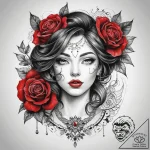 Tattoo sketch ruby – tattoo sketch (№1758525205_0, 22.09.2025 07:13) — tattoovalue.net