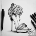 Tattoo sketch high heel tattoo, tattoo line a… – tattoo sketch (№1758525398_0, 22.09.2025 07:16) — tattoovalue.net