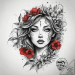 Tattoo sketch dream, tattoo line art, on a cl… – tattoo sketch (№1758529294_0, 22.09.2025 08:21) — tattoovalue.net