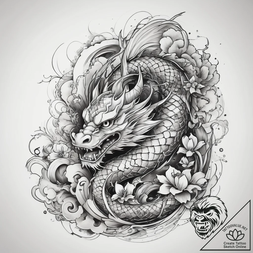 Tattoo sketch sacred soul, concept art for ta... - tattoo sketch (№1758529489_0, 22.09.2025 08:24) — tattoovalue.net