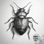 Tattoo sketch bed bug, concept art for tattoo… – tattoo sketch (№1758530848_0, 22.09.2025 08:47) — tattoovalue.net
