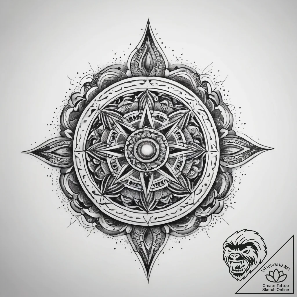 Tattoo sketch magical portal, artistic tattoo... - tattoo sketch (№1758531240_0, 22.09.2025 08:54) — tattoovalue.net