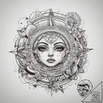 Tattoo sketch cosmic domain, artistic tattoo… – tattoo sketch (№1758531829_0, 22.09.2025 09:03) — tattoovalue.net