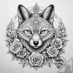 Tattoo sketch neo-traditional лиса, artistic… – tattoo sketch (№1758532025_0, 22.09.2025 09:07) — tattoovalue.net