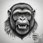 Tattoo sketch howler monkey, tattoo flash she… – tattoo sketch (№1758532610_0, 22.09.2025 09:16) — tattoovalue.net