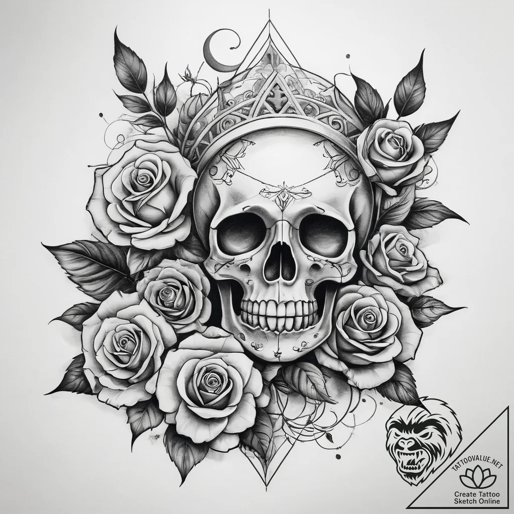 Tattoo sketch white, tattoo flash sheet desig... - tattoo sketch (№1758533003_0, 22.09.2025 09:23) — tattoovalue.net