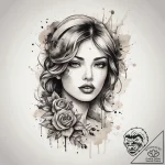 Tattoo sketch lipstick tattoo, artistic tatto… – tattoo sketch (№1758533396_0, 22.09.2025 09:29) — tattoovalue.net