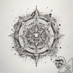 Tattoo sketch cosmic story, tattoo line art,… – tattoo sketch (№1758537835_0, 22.09.2025 10:43) — tattoovalue.net