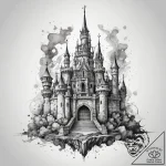 Tattoo sketch castle, tattoo sketch design, b… – tattoo sketch (№1758539210_0, 22.09.2025 11:06) — tattoovalue.net