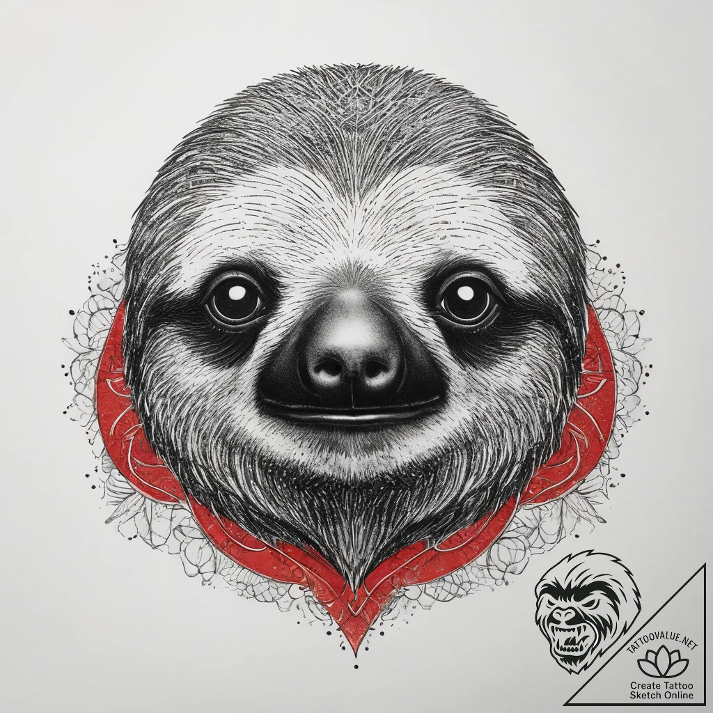 Tattoo sketch sloth, tattoo drawing outline,... - tattoo sketch (№1758539990_0, 22.09.2025 11:19) — tattoovalue.net
