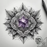 Tattoo sketch amethyst, ink illustration for… – tattoo sketch (№1758540767_0, 22.09.2025 11:32) — tattoovalue.net