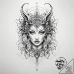 Tattoo sketch mystical beat, artistic tattoo… – tattoo sketch (№1758542132_0, 22.09.2025 11:55) — tattoovalue.net