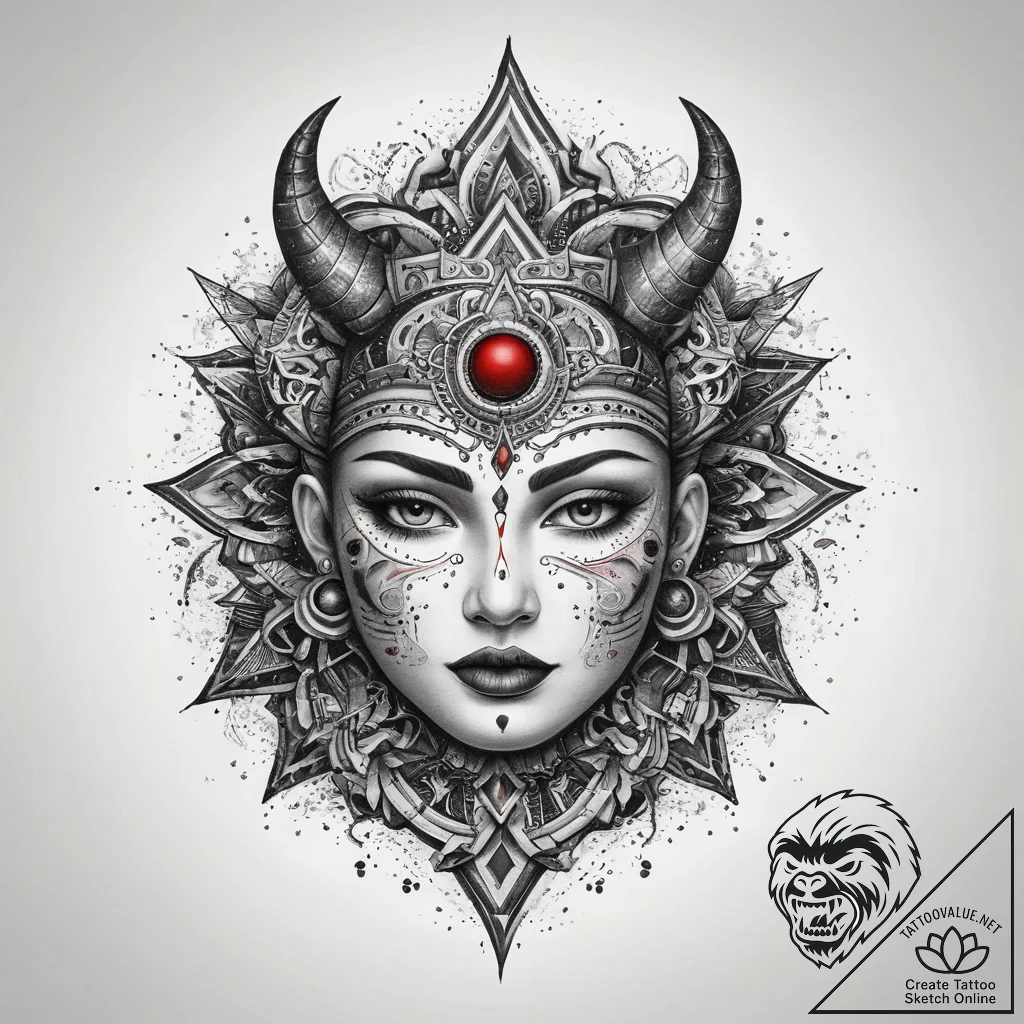 Tattoo sketch cosmic kingdom, tattoo drawing... - tattoo sketch (№1758542523_0, 22.09.2025 12:02) — tattoovalue.net