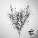 Tattoo sketch fairy dust – tattoo sketch (№1758547307_0, 22.09.2025 13:21) — tattoovalue.net
