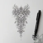 Tattoo sketch stockings with lace, tattoo ske… – tattoo sketch (№1758548670_0, 22.09.2025 13:44) — tattoovalue.net