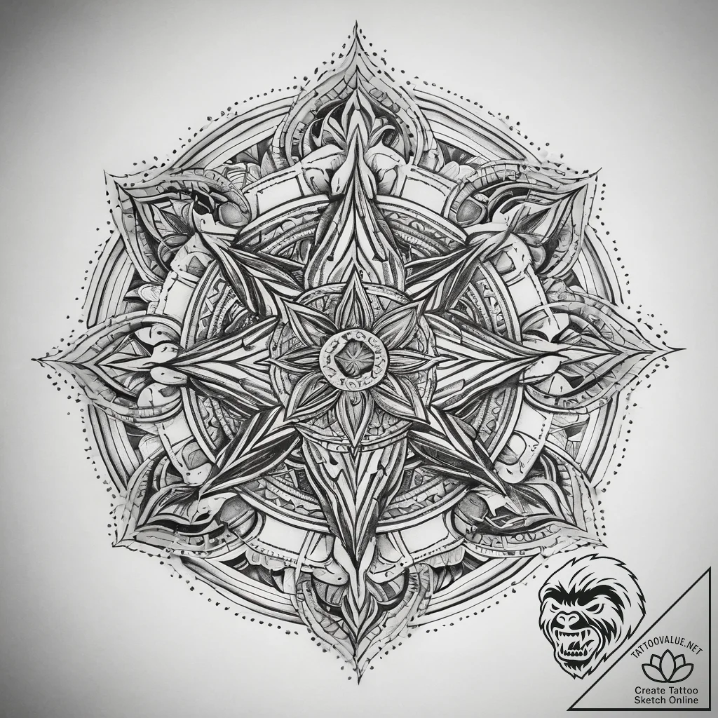 Tattoo sketch cosmic myth, tattoo sketch desi... - tattoo sketch (№1758549058_0, 22.09.2025 13:50) — tattoovalue.net