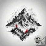 Tattoo sketch mountain, tattoo sketch design,… – tattoo sketch (№1758549256_0, 22.09.2025 13:54) — tattoovalue.net