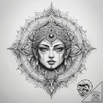 Tattoo sketch spiritual dimension – tattoo sketch (№1758550341_0, 22.09.2025 14:12) — tattoovalue.net