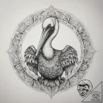 Tattoo sketch pelican, concept art for tattoo… – tattoo sketch (№1758551745_0, 22.09.2025 14:35) — tattoovalue.net