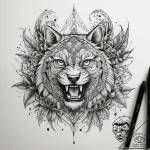 Tattoo sketch nature, ink illustration for ta… – tattoo sketch (№1758551941_0, 22.09.2025 14:39) — tattoovalue.net