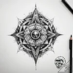 Tattoo sketch cosmic lore, tattoo sketch desi… – tattoo sketch (№1758553192_0, 22.09.2025 14:59) — tattoovalue.net