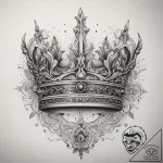 Tattoo sketch crown, concept art for tattoo,… – tattoo sketch (№1758554358_0, 22.09.2025 15:19) — tattoovalue.net