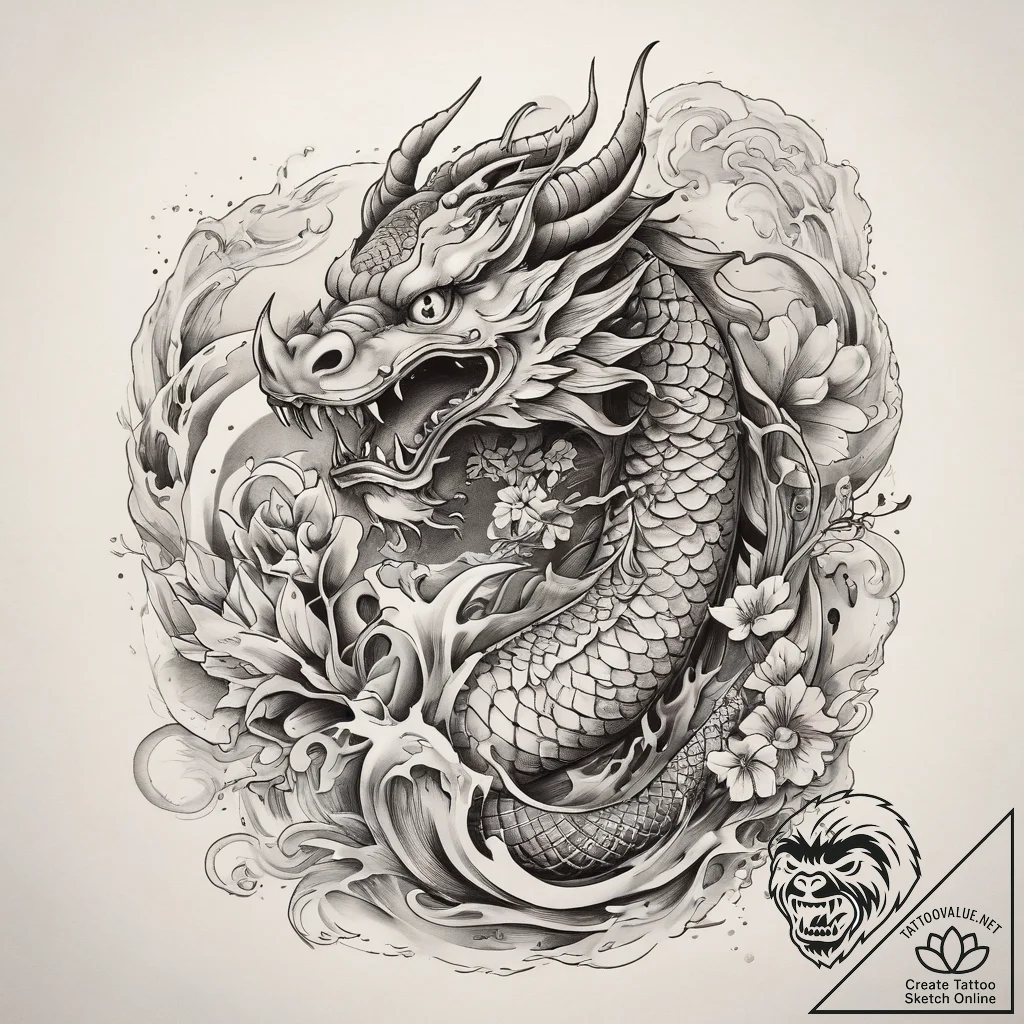 Tattoo sketch passion, tattoo line art, on a... - tattoo sketch (№1758555724_0, 22.09.2025 15:42) — tattoovalue.net