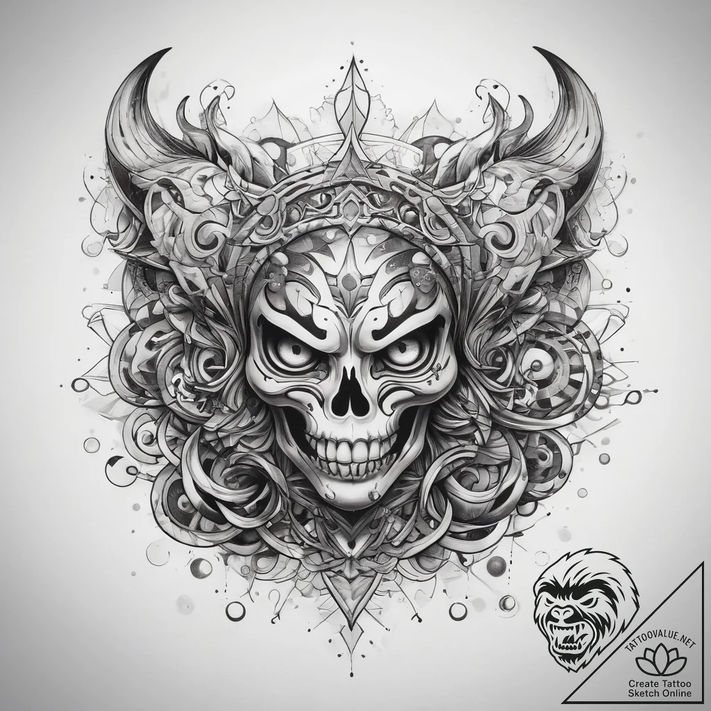 Tattoo sketch cosmic narrative, concept art f... - tattoo sketch (№1758556311_0, 22.09.2025 15:51) — tattoovalue.net