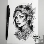 Tattoo sketch architect a person with a ruler… – tattoo sketch (№1758558225_0, 22.09.2025 16:23) — tattoovalue.net