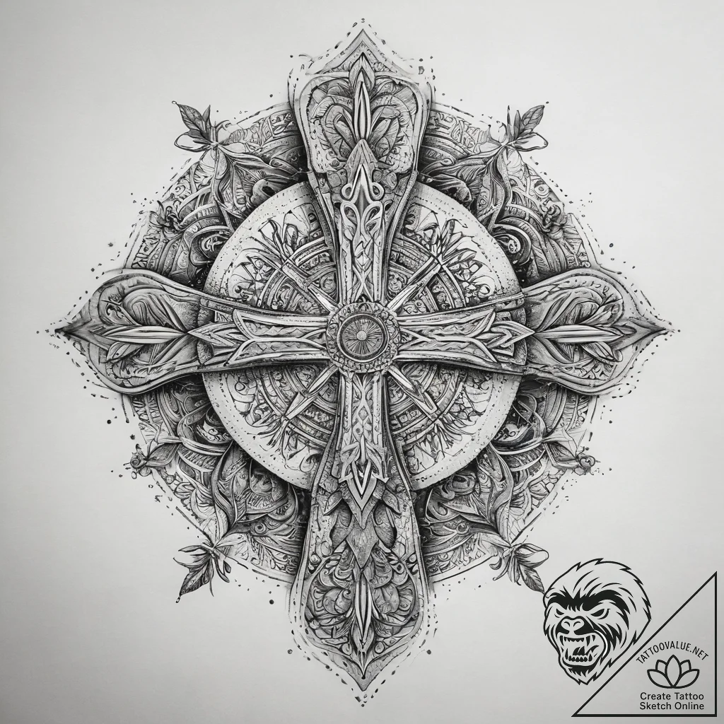 Tattoo sketch fantasy, ink illustration for t... - tattoo sketch (№1758560967_0, 22.09.2025 17:09) — tattoovalue.net