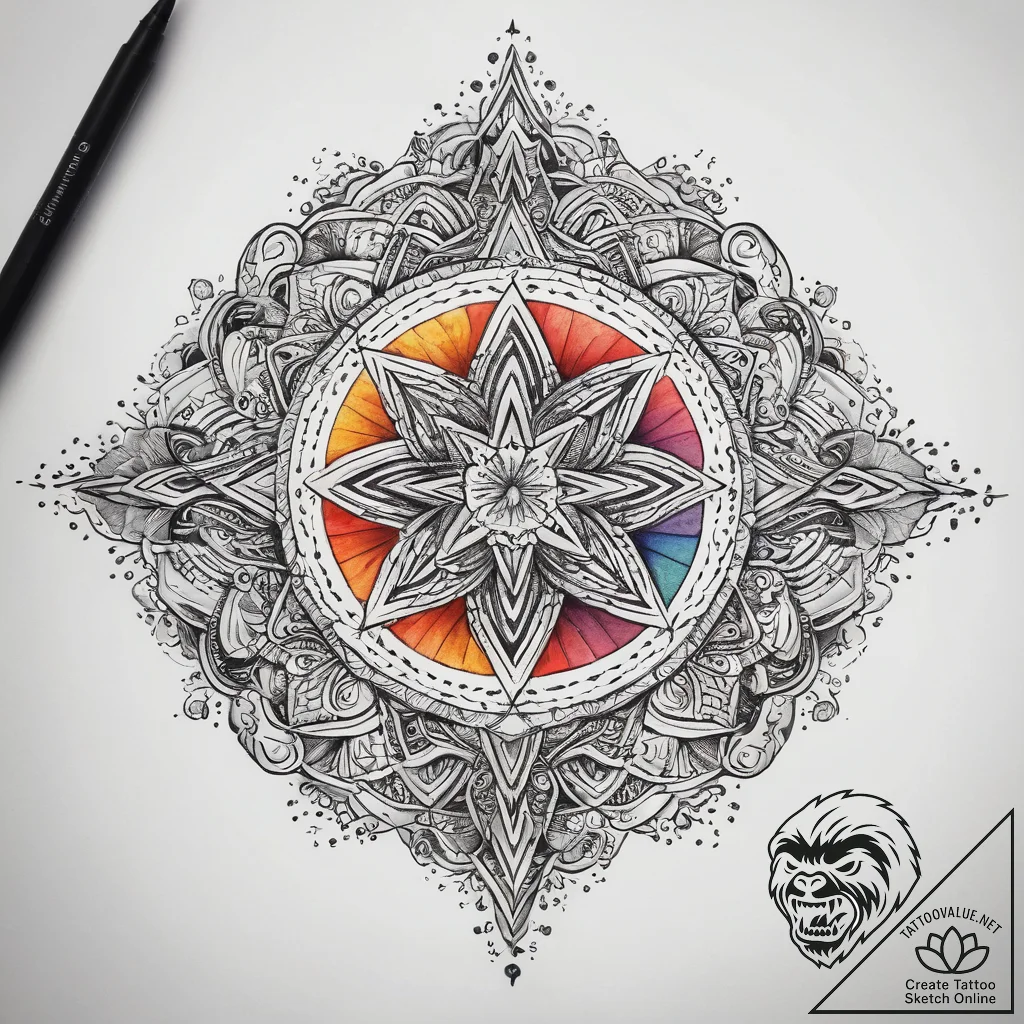 Tattoo sketch cosmic domain, tattoo drawing o... - tattoo sketch (№1758562734_0, 22.09.2025 17:38) — tattoovalue.net
