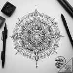 Tattoo sketch cosmic presence – tattoo sketch (№1758562936_0, 22.09.2025 17:42) — tattoovalue.net