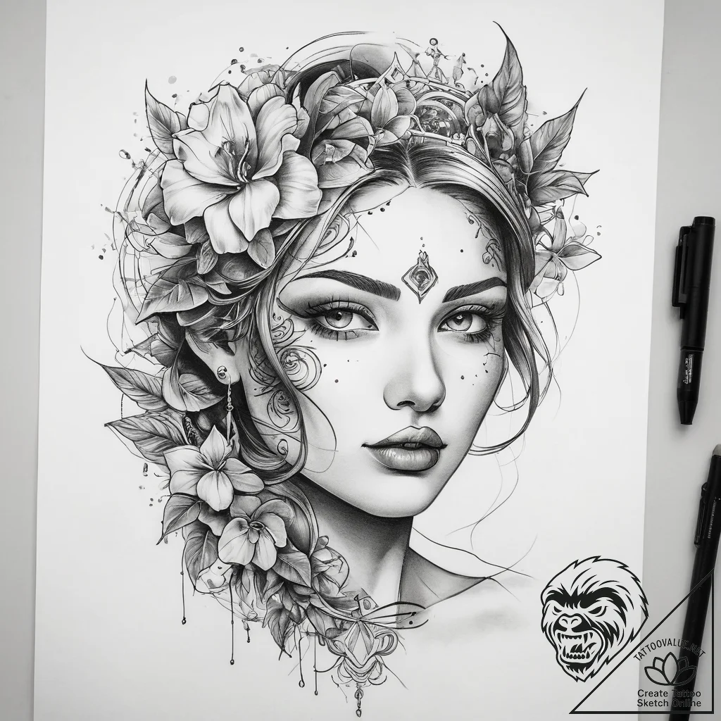 Tattoo sketch feeling - tattoo sketch (№1758563756_0, 22.09.2025 17:55) — tattoovalue.net