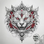 Tattoo sketch red – tattoo sketch (№1758563961_0, 22.09.2025 17:59) — tattoovalue.net