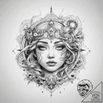 Tattoo sketch cosmic land – tattoo sketch (№1758565132_0, 22.09.2025 18:18) — tattoovalue.net