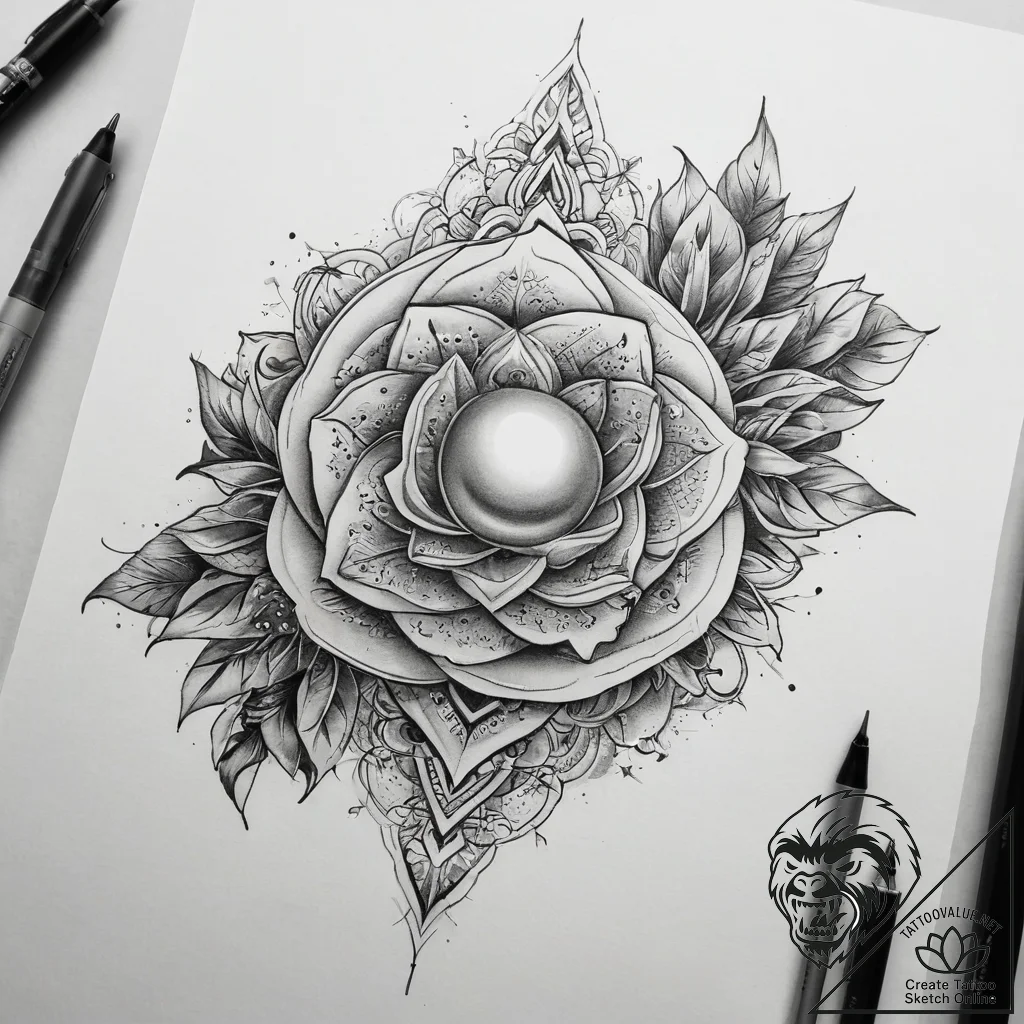 Tattoo sketch pearl tattoo, tattoo sketch des... - tattoo sketch (№1758566692_0, 22.09.2025 18:44) — tattoovalue.net