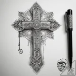 Tattoo sketch wallet with a key, tattoo line… – tattoo sketch (№1758569619_0, 22.09.2025 19:33) — tattoovalue.net
