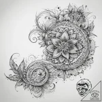 Tattoo sketch ceramic, concept art for tattoo… – tattoo sketch (№1758572001_0, 22.09.2025 20:13) — tattoovalue.net