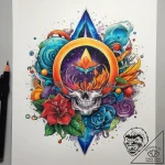 Tattoo sketch cosmic lore, concept art for ta… – tattoo sketch (№1758574546_0, 22.09.2025 20:55) — tattoovalue.net