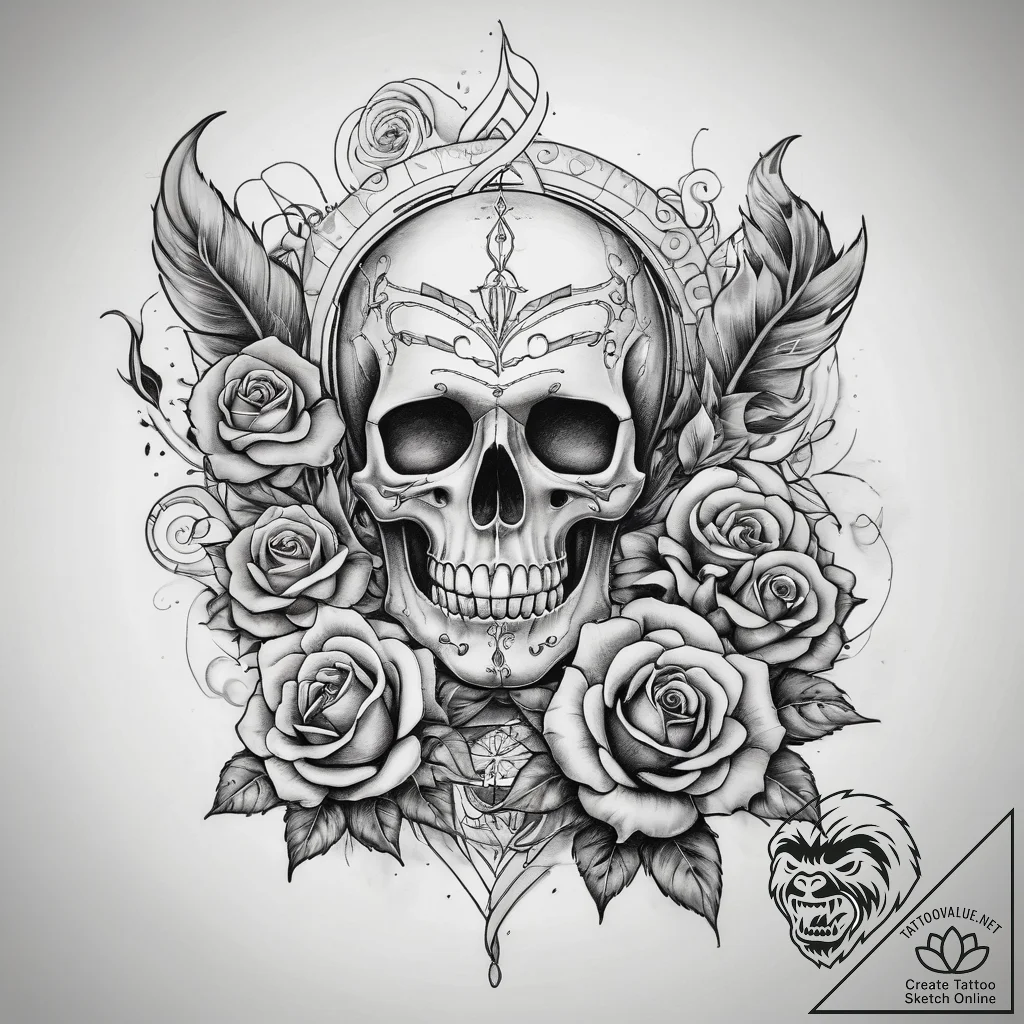 Tattoo sketch fire, ink illustration for tatt... - tattoo sketch (№1758575137_0, 22.09.2025 21:05) — tattoovalue.net