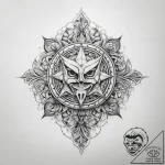 Tattoo sketch tyet with a symbol – tattoo sketch (№1758575333_0, 22.09.2025 21:08) — tattoovalue.net