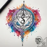 Tattoo sketch soulmate symbol, concept art fo… – tattoo sketch (№1758576317_0, 22.09.2025 21:25) — tattoovalue.net
