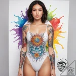 Tattoo sketch one-piece swimsuit with a sun,… – tattoo sketch (№1758578087_0, 22.09.2025 21:54) — tattoovalue.net