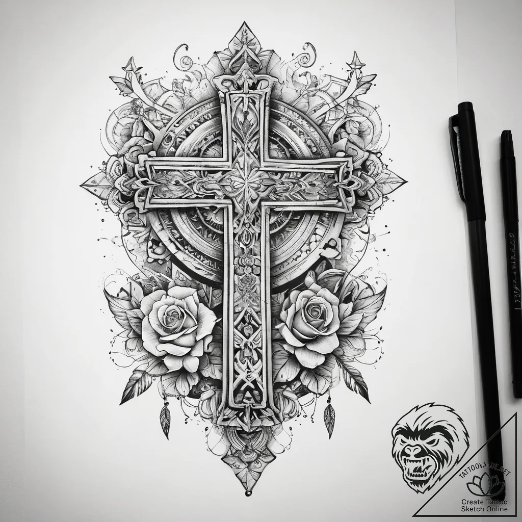 Tattoo sketch sky, concept art for tattoo, bl... - tattoo sketch (№1758578871_0, 22.09.2025 22:07) — tattoovalue.net