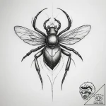 Tattoo sketch tick – tattoo sketch (№1758579458_0, 22.09.2025 22:17) — tattoovalue.net
