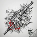 Tattoo sketch узор в виде автомата, tattoo li… – tattoo sketch (№1758579854_0, 22.09.2025 22:24) — tattoovalue.net