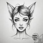 Tattoo sketch pixie, artistic tattoo sketch,… – tattoo sketch (№1758580248_0, 22.09.2025 22:30) — tattoovalue.net
